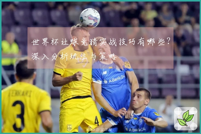 世界杯让球竞猜实战技巧有哪些？深入分析玩法与策略