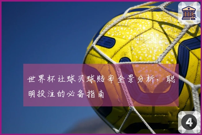 世界杯让球买球赔率全景分析，聪明投注的必备指南
