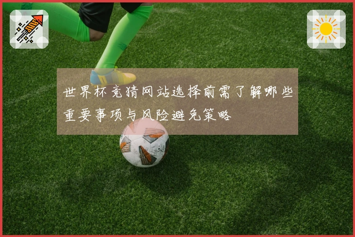 世界杯竞猜网站选择前需了解哪些重要事项与风险避免策略